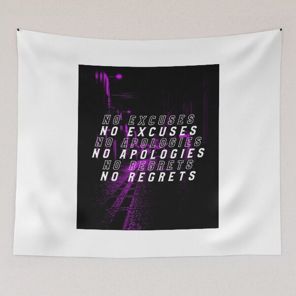 Item preview, No Excuses No Apologies No Regrets designed and sold by Orlandloo.