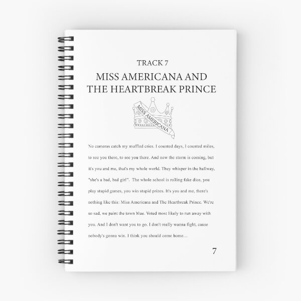 Item preview, Miss Americana and the Heartbreak Prince Lyrics designed and sold by broadwaycantdie.