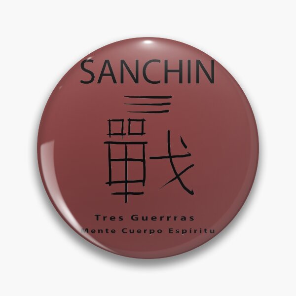 Item preview, SANCHIN - Tres guerras, el núcleo de muchos estilos de kung fu y karate. Letras negras. designed and sold by ChaosElevator.