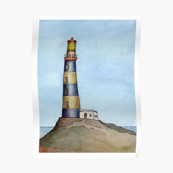 A Quiet and Lonely Lighthouse Poster