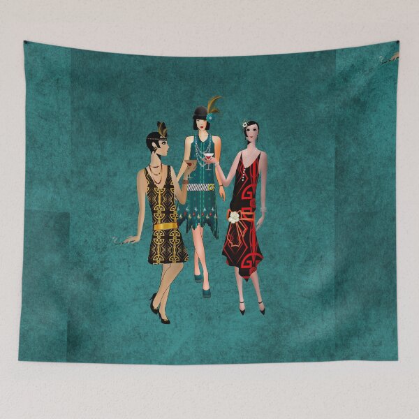 Item preview, 1920's flappers at a party. designed and sold by Areashor.