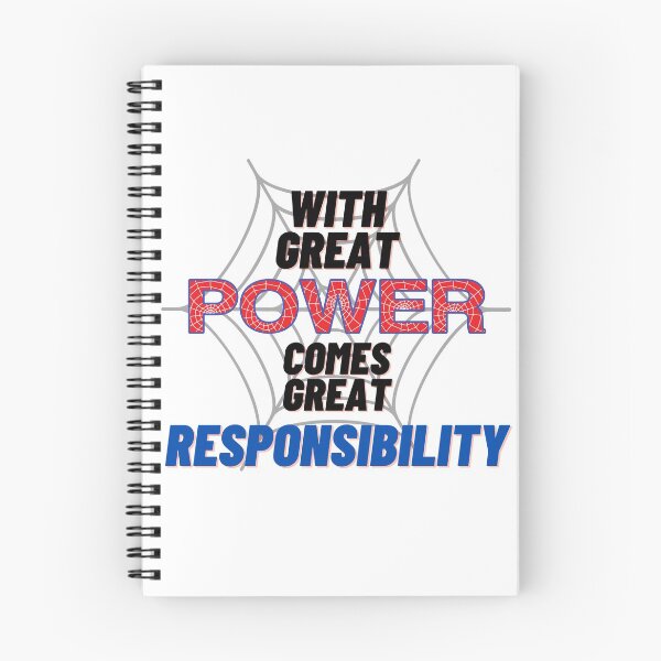 Item preview, With Great POWER Comes Great RESPONSIBILITY web design designed and sold by Awkward-Ginger.