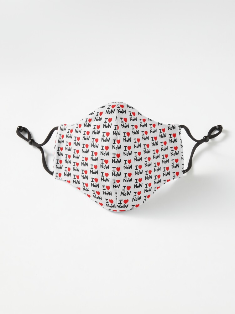 Alternate view of I LOVE NoW (Black Text) Mask