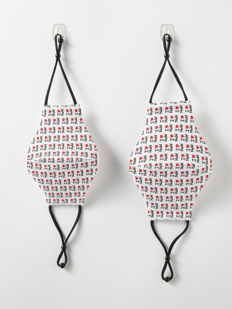 Alternate view of I LOVE NoW (Black Text) Mask