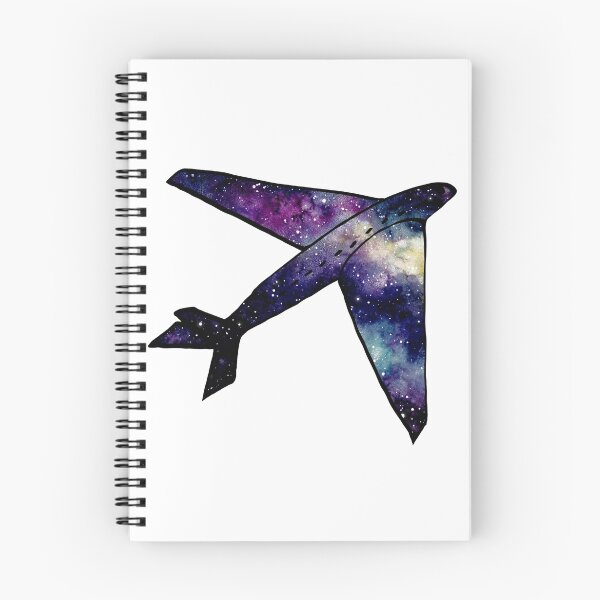Item preview, Watercolor Outer Space and Airplane designed and sold by Cordata.