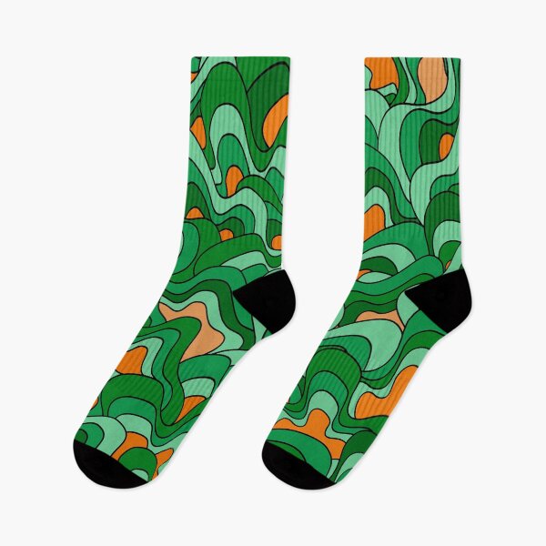 Item preview, Abstract pattern - orange and green. designed and sold by K.S ART.