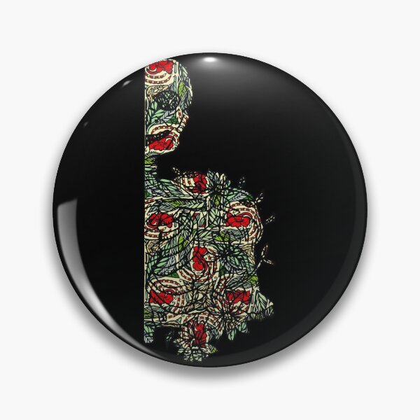 Item preview, Gothic Skeleton - Floral Pattern Rib-cage and Skull designed and sold by Naturalist Prints.