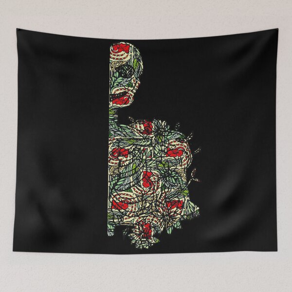Item preview, Gothic Skeleton - Floral Pattern Rib-cage and Skull designed and sold by Naturalist Prints.