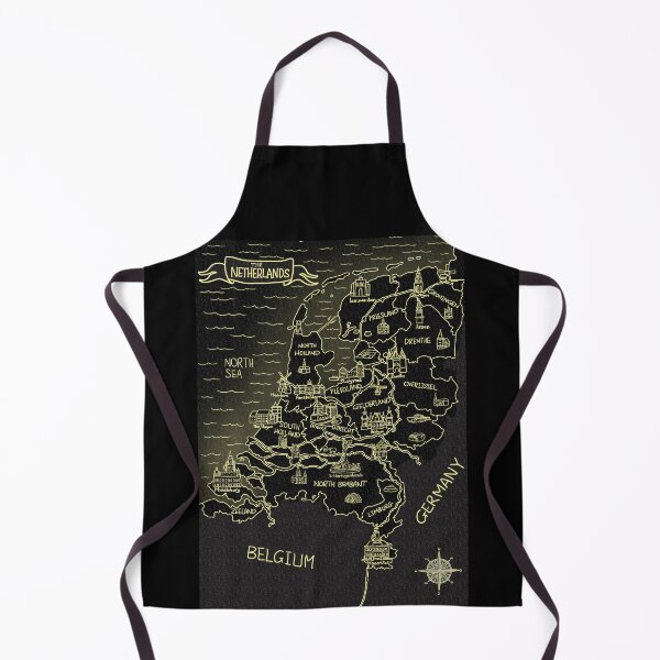 Item preview, Fluorescent Glowing Map of The Netherlands designed and sold by Sheridan T.
