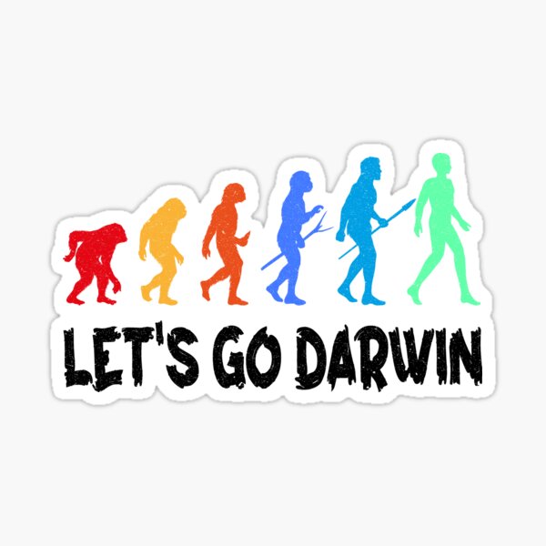 Item preview, Lustiges Let's Go Darwin Charles Darwin Zitat Evolution designed and sold by Wadia Hamda.