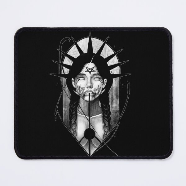 Item preview, satanic woman with pentagram on her forehead designed and sold by Caos ..