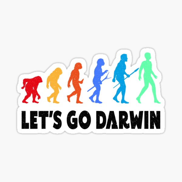 Item preview, Lustiges Let's Go Darwin Charles Darwin Zitat Evolution designed and sold by Wadia Hamda.
