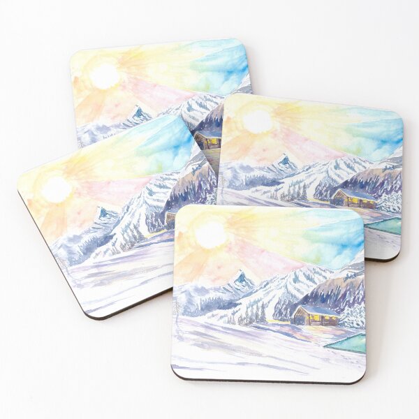Item preview, Lonely Winter Hideaway in cozy Mountain Lodge with Outdoor Pool designed and sold by artshop77.