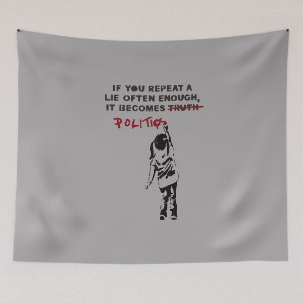Item preview, If You Repeat A Lie Often Enough It Becomes Politics designed and sold by kheevi.