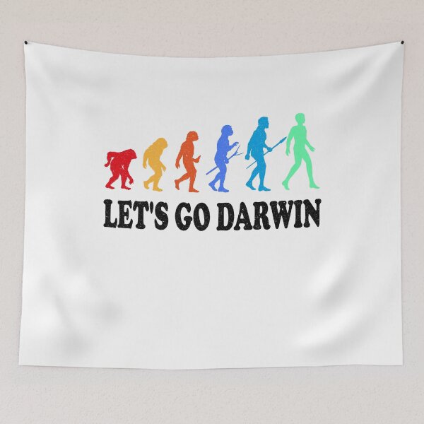 Artikelvorschau, Lustiges Let's Go Darwin Charles Darwin Zitat Evolution entworfen und verkauft von Wadia Hamda.