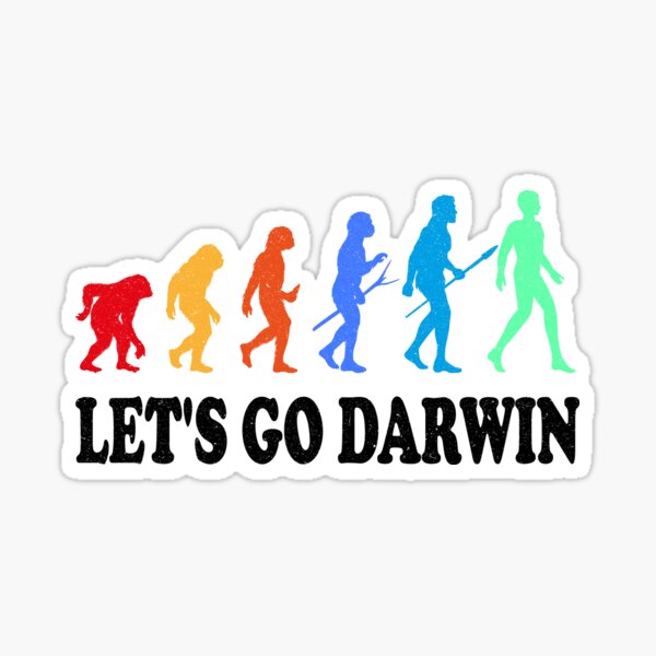 Item preview, Lustiges Let's Go Darwin Charles Darwin Zitat Evolution designed and sold by Wadia Hamda.