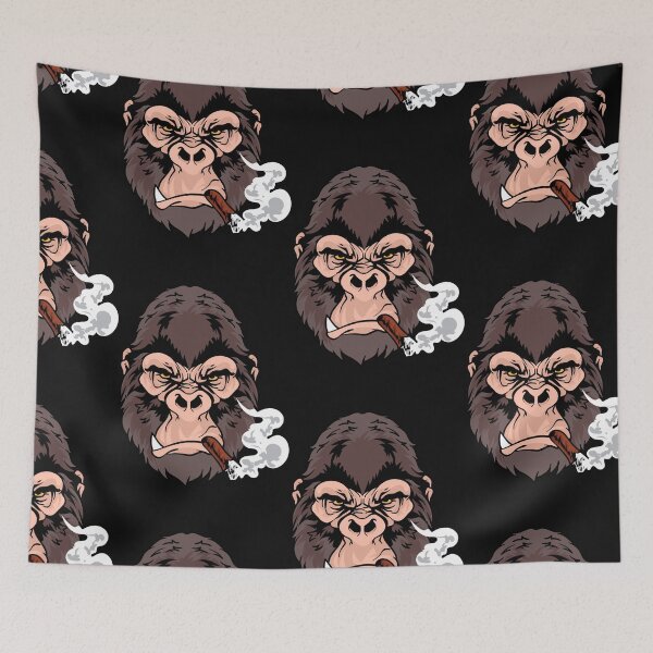 Item preview, Brown Gorilla Smoking a cigar designed and sold by Click-Like.