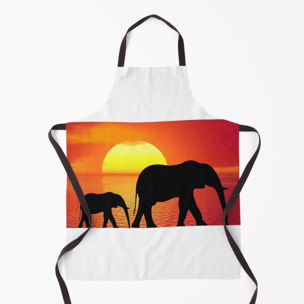 Artikelvorschau, Elephants sunset entworfen und verkauft von PET-SHIRTS.