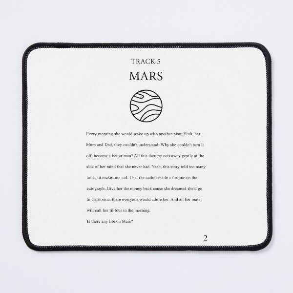 Item preview, Mars YungBlud Lyrics designed and sold by broadwaycantdie.