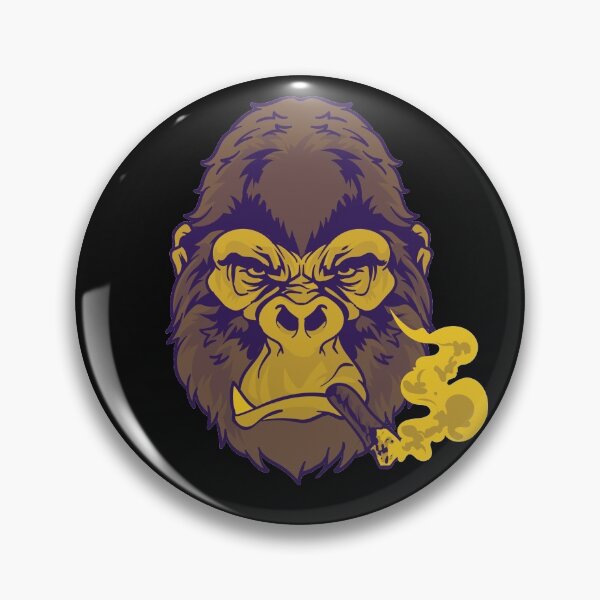 Item preview, Mustard Color Gorilla Smoking a cigar designed and sold by Click-Like.