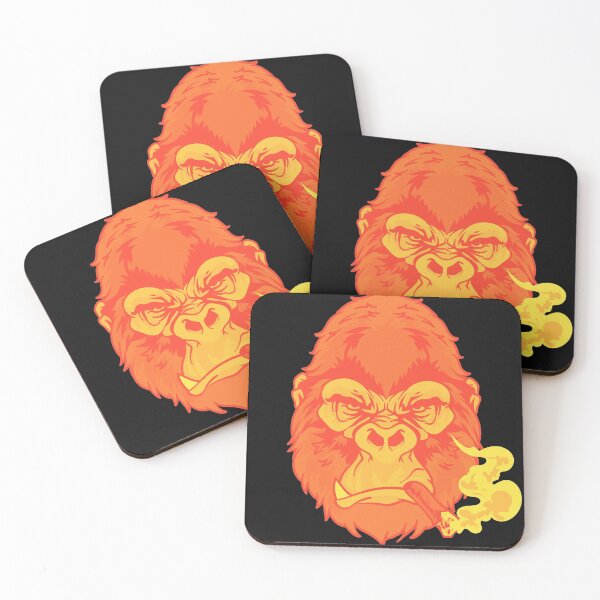 Item preview, Orange Gorilla Smoking a cigar designed and sold by Click-Like.