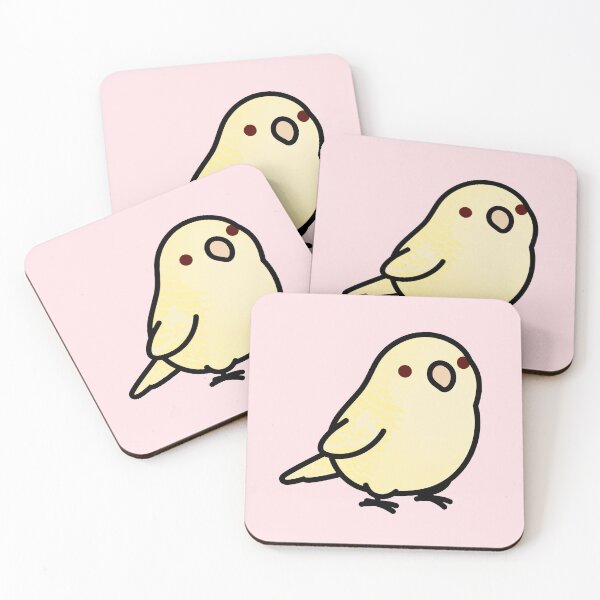 Item preview, Chubby Lutino Yellow Lineolated Barred Parakeet designed and sold by birdhism.