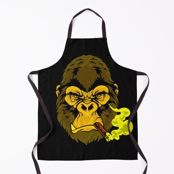 Item preview, Yellow Gorilla Smoking a cigar designed and sold by Click-Like.
