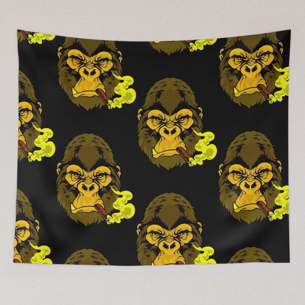 Item preview, Yellow Gorilla Smoking a cigar designed and sold by Click-Like.