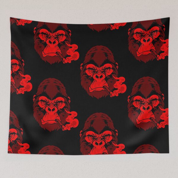 Item preview, Red Gorilla Smoking a cigar designed and sold by Click-Like.
