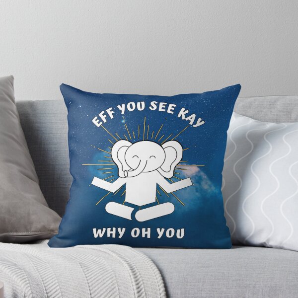Item preview, Eff You See Kay Why Oh You Elephant blue designed and sold by Vimbuy.