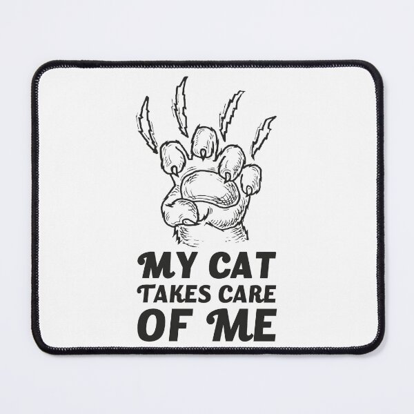 Item preview, My cat takes care of me cool design designed and sold by Bilel ★★★★★.