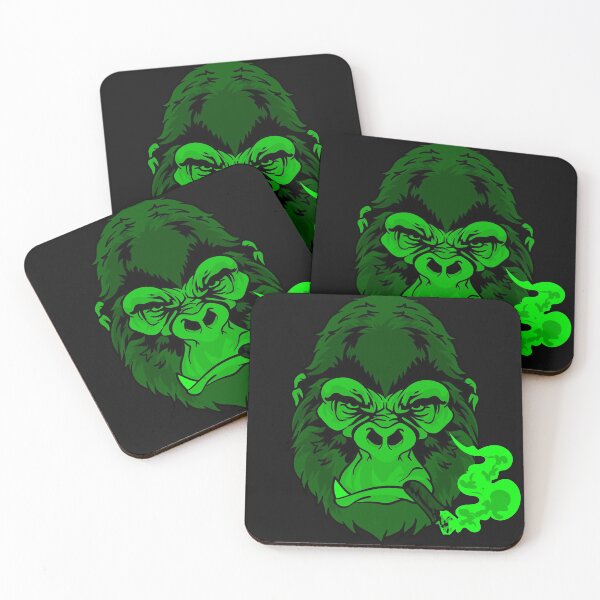 Item preview, Green Gorilla Smoking a cigar designed and sold by Click-Like.