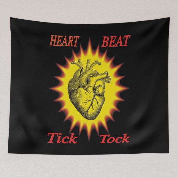 Item preview, Heart Beat Tick Tock Keep on Ticking Love Living Life Clock designed and sold by stuartsemporium.