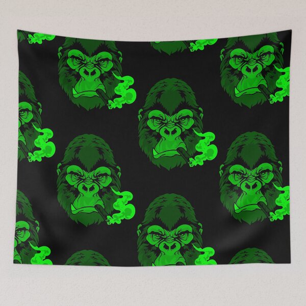 Item preview, Green Gorilla Smoking a cigar designed and sold by Click-Like.