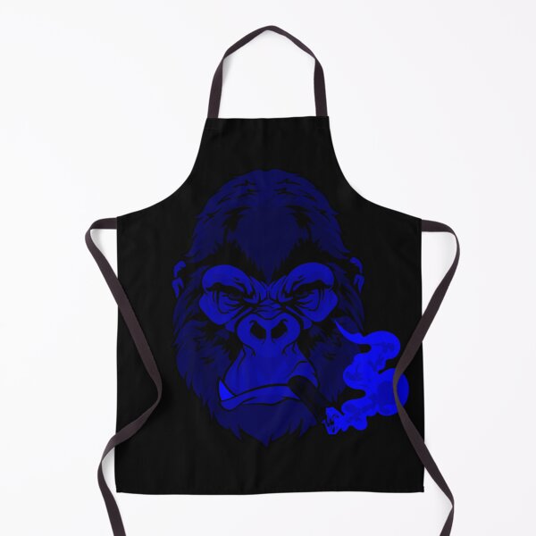 Item preview, Dark blue Gorilla Smoking a cigar designed and sold by Click-Like.