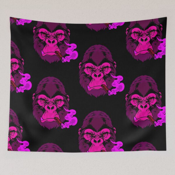 Item preview, Pink Gorilla Smoking a cigar designed and sold by Click-Like.