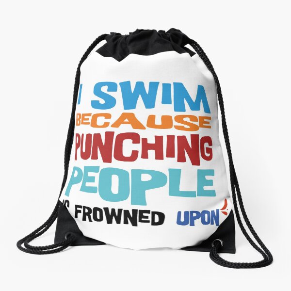 Fly Racing Sport Swimming Laundry Drawstring Bag Blue 