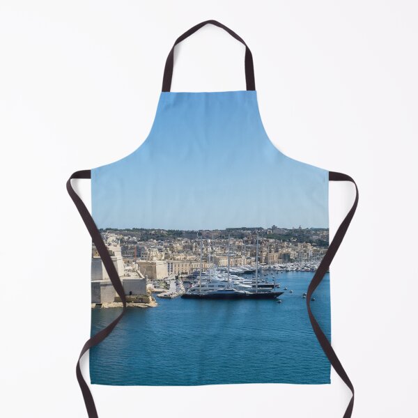 Item preview, Tiny Water Taxies and Megayachts - Grand Harbour of Valletta Malta designed and sold by Georgia Mizuleva.