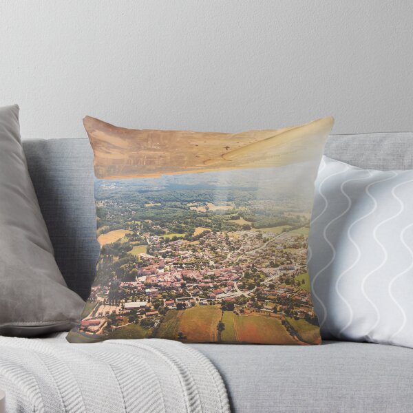 Item preview, Aerial view of french village of Ambronay countryside with famous abbey designed and sold by Grégory DUBUS.