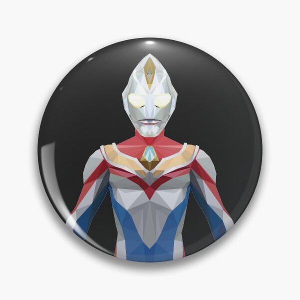 Artikelvorschau, Ultraman Dyna (Low-Poly-Kunst) entworfen und verkauft von mattzwug-draws.