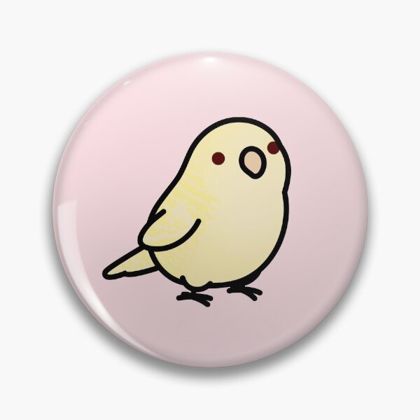 Item preview, Chubby Lutino Yellow Lineolated Barred Parakeet designed and sold by birdhism.