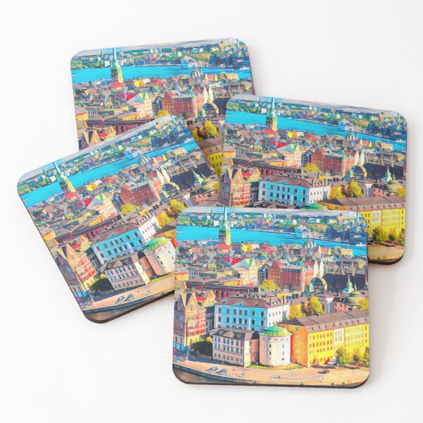 Item preview, Stockholm Skyline designed and sold by Sofia-Draws.