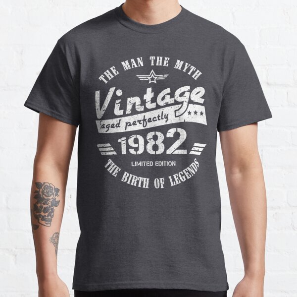 Vintage 1982 - 40th Birthday Gift For Men Classic T-Shirt