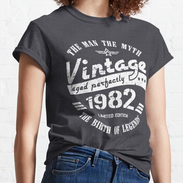 Vintage 1982 - 40th Birthday Gift For Men Classic T-Shirt