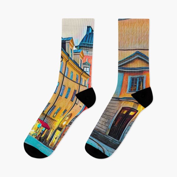 Item preview, Calles de Estocolmo Suecia designed and sold by Sofia-Draws.