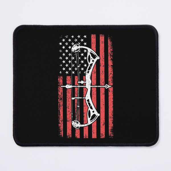Item preview, American Flag Men Hunter Patriotic Bow Hunting designed and sold by mejeoshop.