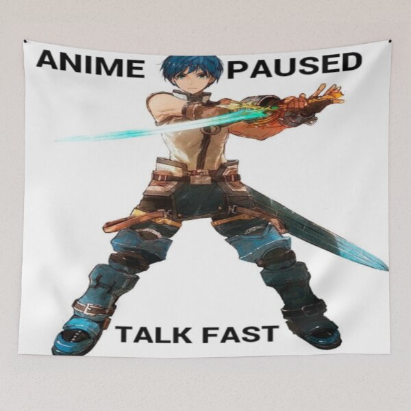 Item preview, Anime paused talk fast designed and sold by MaxManN1.