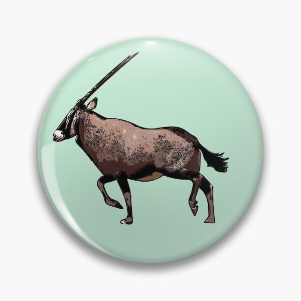 Item preview, Gemsbok (South African Oryx) Black Alternate Design designed and sold by designsasstultd.
