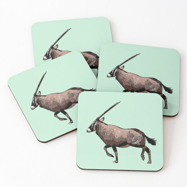 Item preview, Gemsbok (South African Oryx) Black Alternate Design designed and sold by designsasstultd.