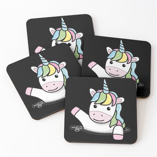 Item preview,  Unicorn Out of Zippered Kangaroo Pocket  designed and sold by ReadytoWork.